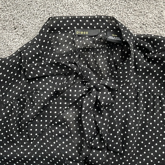 Polka dot press blouse - Picture 4 of 6